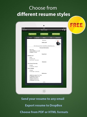 Pocket Mobile Resume screenshot 3