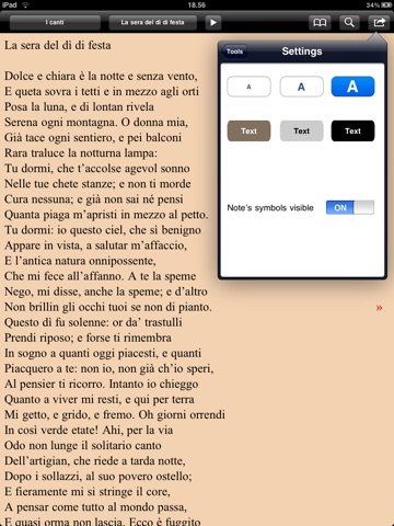 Leopardi: Canti e altri versi for iPad screenshot 3