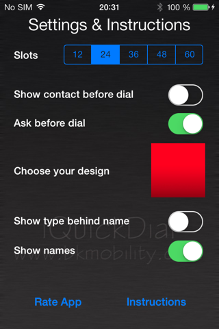 iQuickDial - The simplest speed dialer ever! screenshot 2