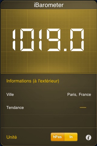 a Barometer for iPhone & iTouch screenshot 2