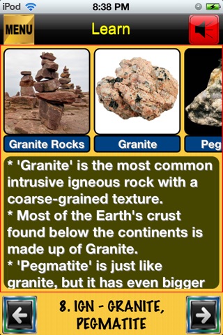 easyLearn Rocks & Minerals screenshot 2