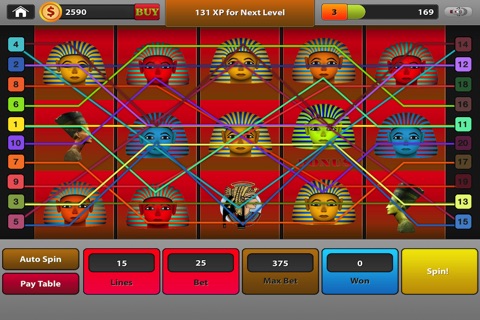 Nefertiti Queen Slots - Win As Big As Casino Emperors - FREE Spin The Wheel, Get Bonuses, Enjoy Amazing Slot Machine With 30 Win Lines! screenshot 2