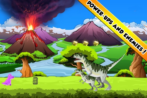 Running, walking and battling with Mini Dinosaurs - Adventure Game of cute Dinos screenshot 2