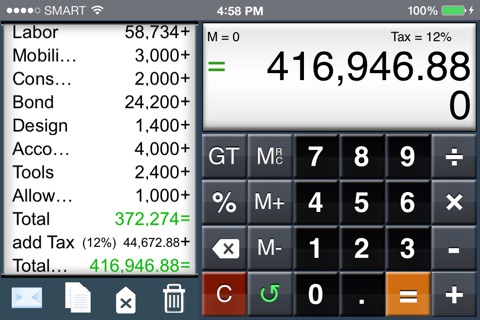 EZ-Digits HD Calculator screenshot 4