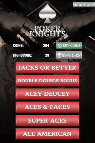 Poker Knights − Free 6 Game Video Poker screenshot 2