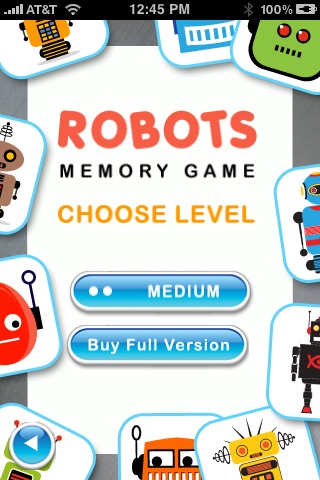 Educational Robot Memory - Free screenshot 3