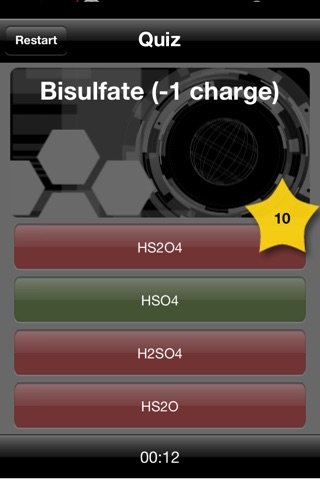 Polyatomic Ions Quiz screenshot 2