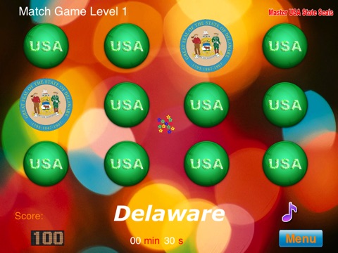 Master USA State Seals HD screenshot 2