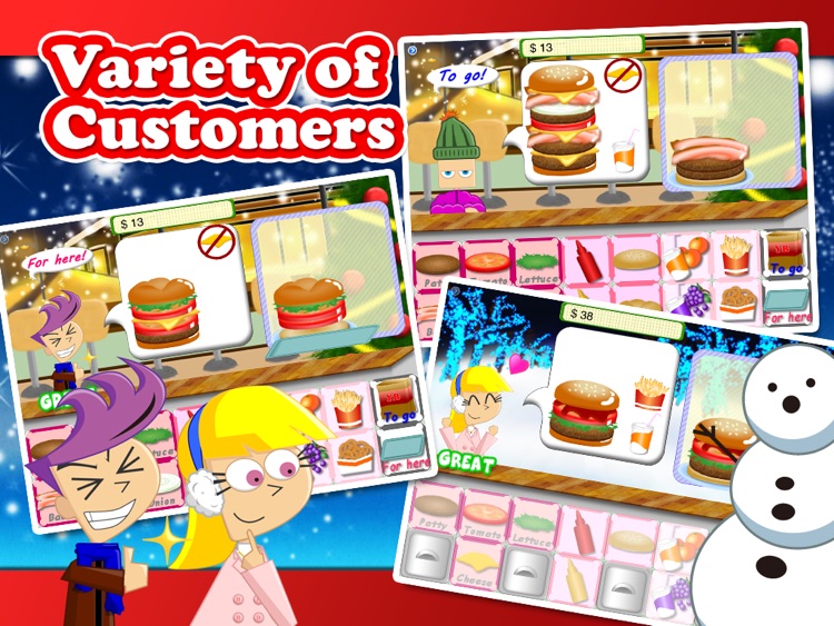 Christmas Yummy Burger Maker Game Free