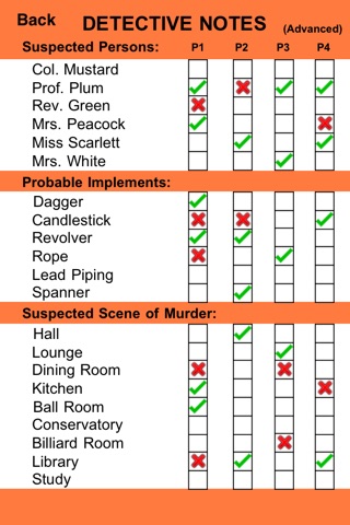 Cluedo Notes screenshot 4