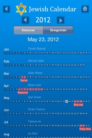 iJew Cal Pro - Hebrew/Gregorian Calendar screenshot 4