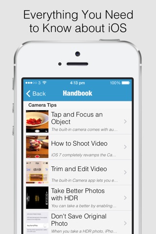 Secret Handbook for iOS 7 - Tips & Tricks Guide for iPhone screenshot 2