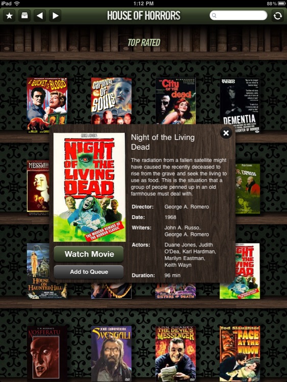 House of Horrors for iPad - Classic Scary Movies