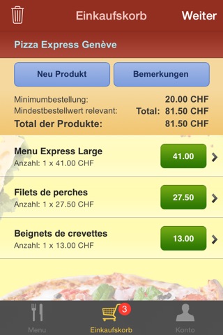 Pizza Express Geneve screenshot 4