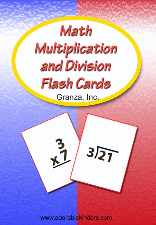 Math Multiplication and Division Flash Cards For 3rd Grade