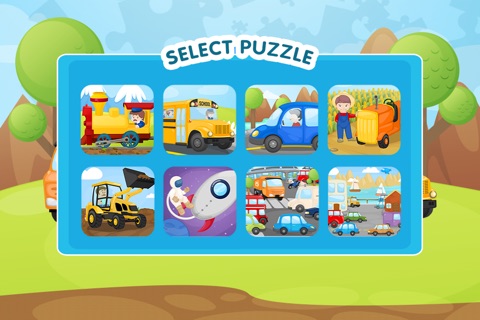 Trucks and Things That Go Jigsaw Puzzle - Preschool and Kindergarten Educational Cars and Vehicles Learning Shape Puzzle Adventure Game for Toddler Kids Explorers screenshot 2