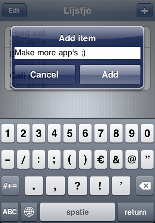 Lijstje screenshot 3