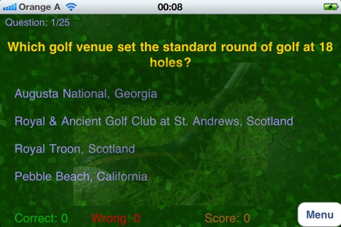 Golf PRO Quiz screenshot 2