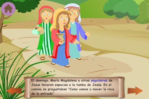 La vida de Jesús: La Cruz- Historia bíblica, colorear, cantar, y rompecabezas para niños screenshot 2