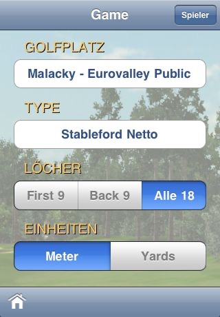 Digital Caddie, White Eurovalley Golf Park Malacky, SVK screenshot 2