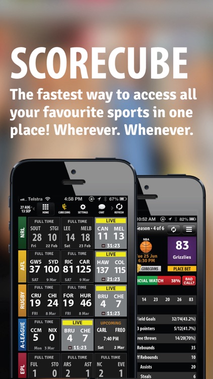 ScoreCube - Live Sports Scores Stats