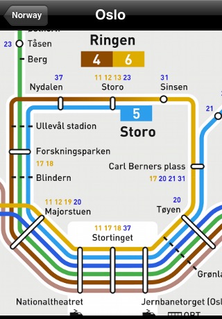 Norway Subway Maps (Oslo)