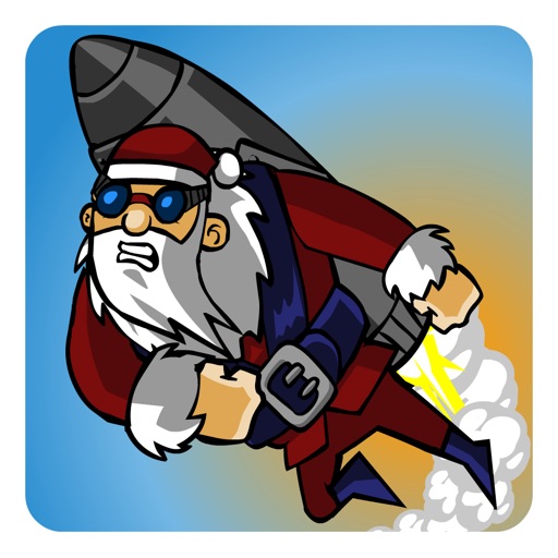 Rocket Santa Icon