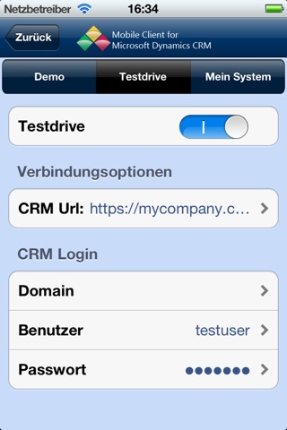 Mobile Client for Microsoft Dynamics CRM R3 screenshot 2