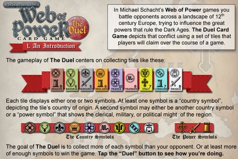 Michael Schacht's Web of Power Card Game: The Duel screenshot 2