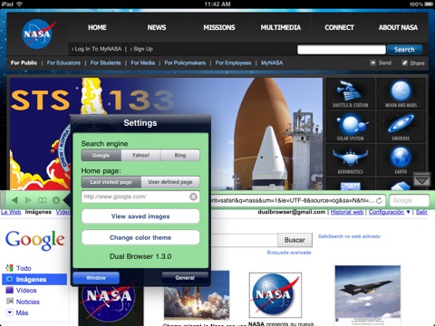 Dual Browser Free screenshot 3