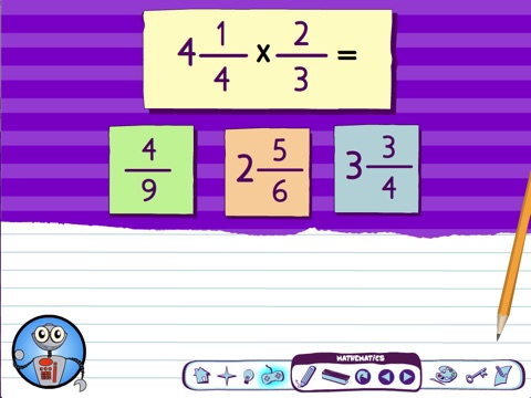 Multiply Mixed Fractions screenshot 3