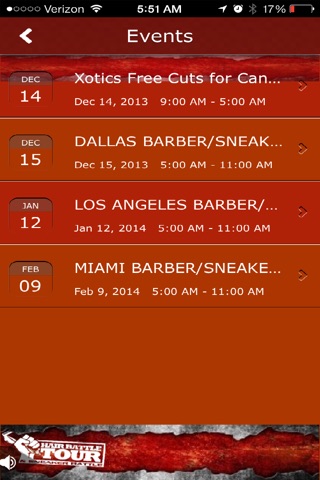 Hair Battle Tour Mobile App screenshot 2