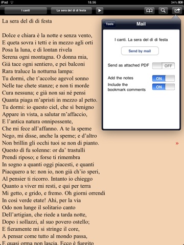 Leopardi: Canti e altri versi for iPad screenshot 4