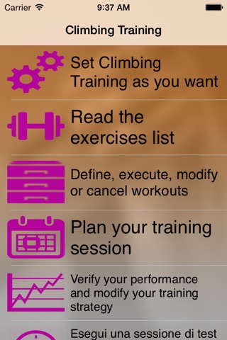 Climbing Training - Allenati per l'arrampicata con il tuo iPhone screenshot 4