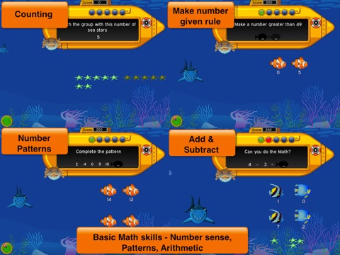 Murky Reef - Math for 1st Grade screenshot 2