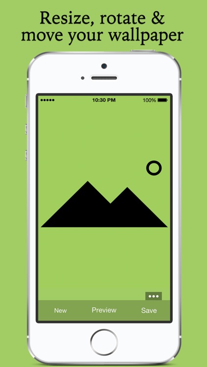 Fix and set wallpaper - rotate, resize and position wallpaper the way you want and set as wallpaper for Home Screen and Lockscreen