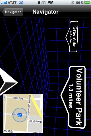 Heads Up Navigator: 3D Augmented Reality Navigation screenshot 3
