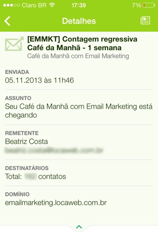 Email Marketing Locaweb screenshot 4