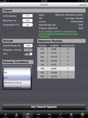 myPhenom Flight Calculator screenshot 2