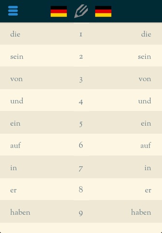 Easy Learning German - Translate & Learn vocabulary - 60+ languages, Quizz, Frequent words lists screenshot 2