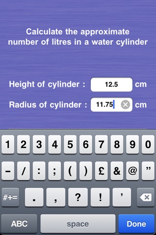 Hot Water Cylinder Calculator screenshot 4