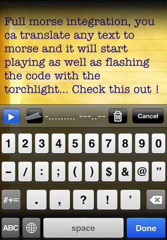 iFlashlight & Morse screenshot 3