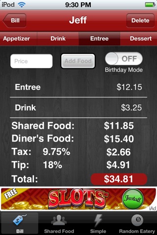 PocketDiner screenshot 3