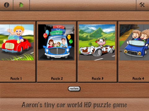 Aaron's tiny car world HD puzzle game screenshot 2