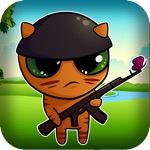 Commando Cat Avoid the Bombs