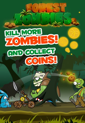 Forest Zombies Run Free - Flick Zombie Temple Attack Game Version 2 screenshot 4
