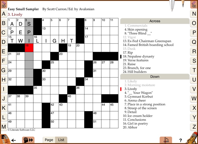 Across Lite Crosswords