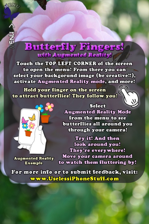 Butterfly Fingers! with Augmented Reality FREE