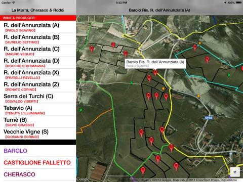 La Morra, Cherasco, Roddi & Verduno Wine Map screenshot 4