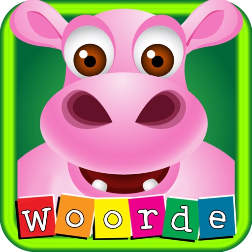 First Afrikaans words with Phonics: Educational game for children with Purple Hippo